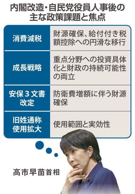 首相 改造人事は専門性重視の意向