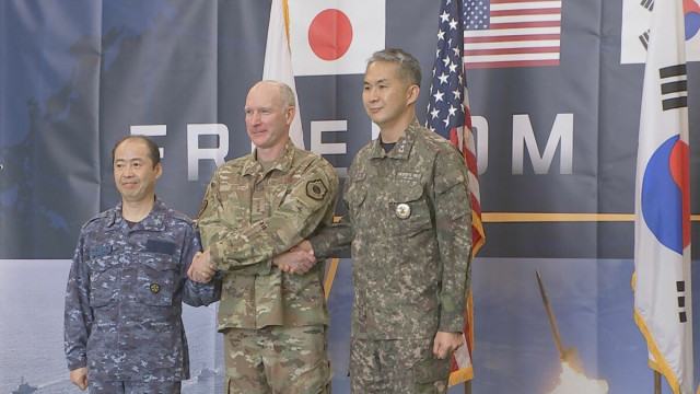 北の脅威に対応 日米韓が共同訓練